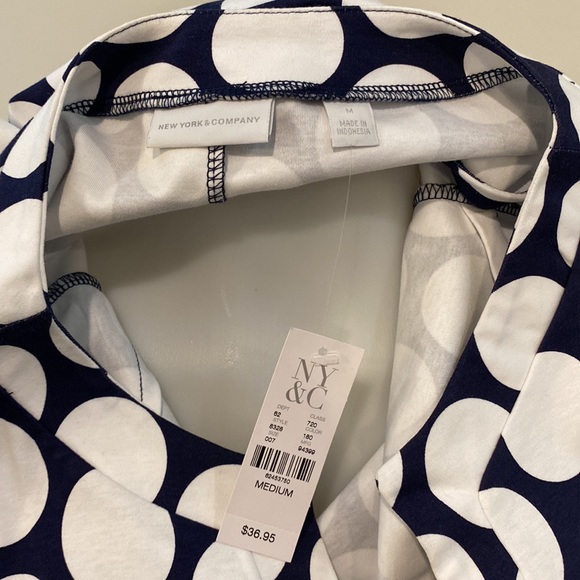 Adorable blue and white dot dress. NWT - Picture 7 of 7